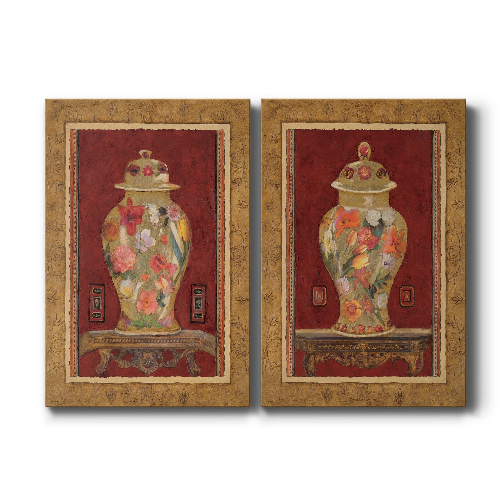 Romantic Urn I - Canvas Art Set