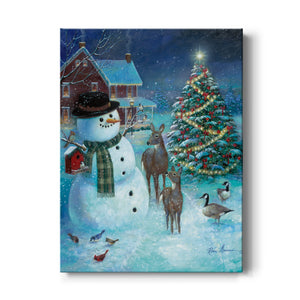 Frosty And Friends Premium Gallery Wrapped Canvas - Ready to Hang