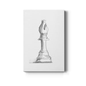 Chess Piece Study IV Premium Gallery Wrapped Canvas - Ready to Hang