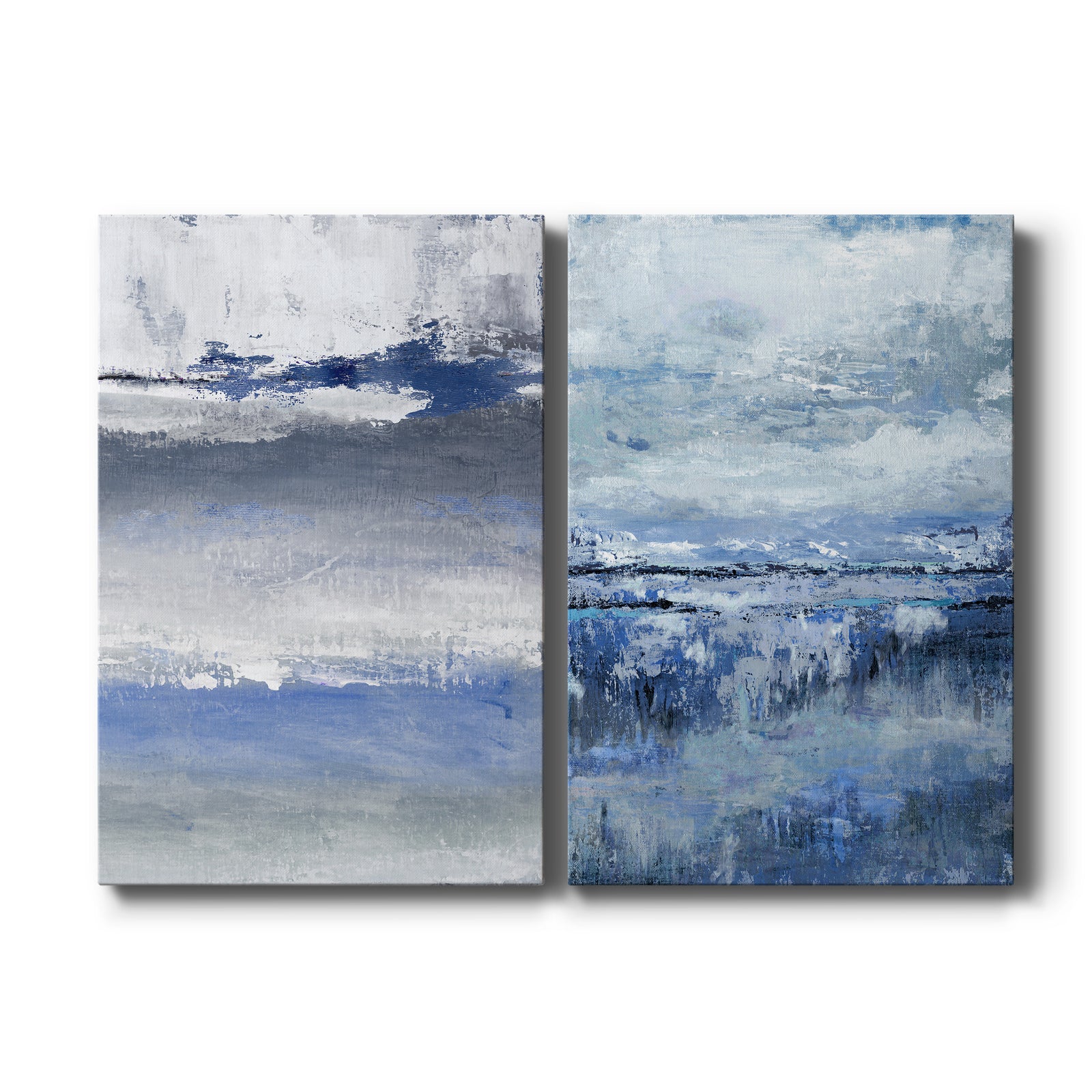 Soft Solace Indigo - Canvas Art Set