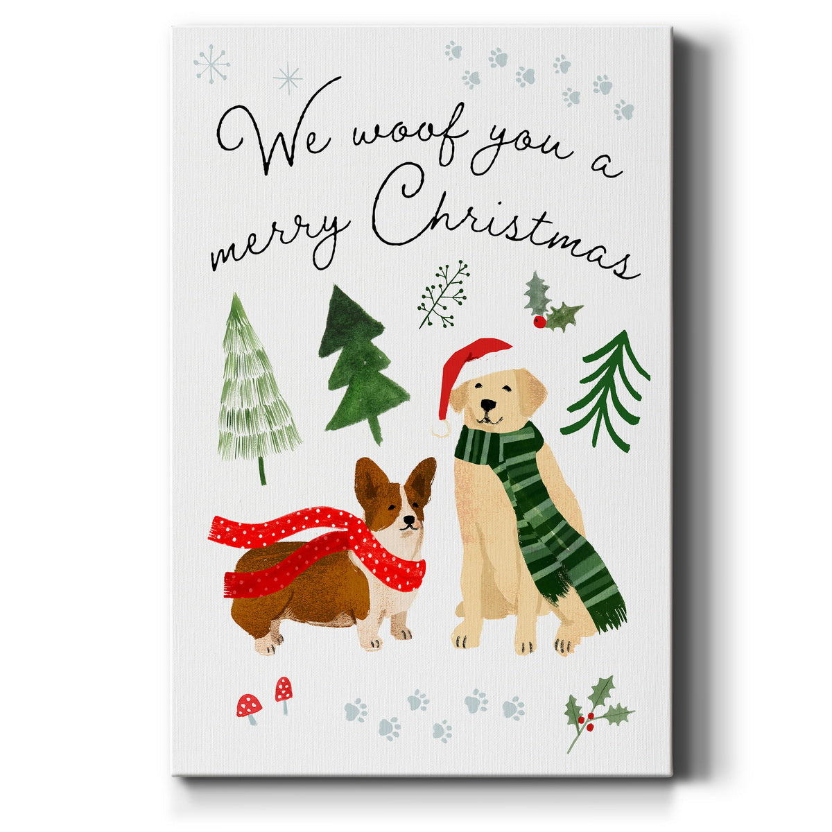 Holidogs Collection B - Canvas Art Print