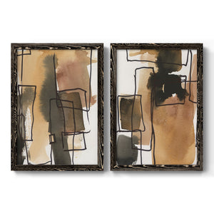 Retro Vibe III - Barnwood Framed Canvas Set