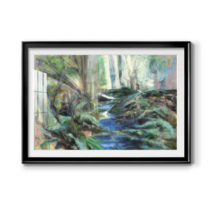 Rambling Blues - Modern Framed Art Print