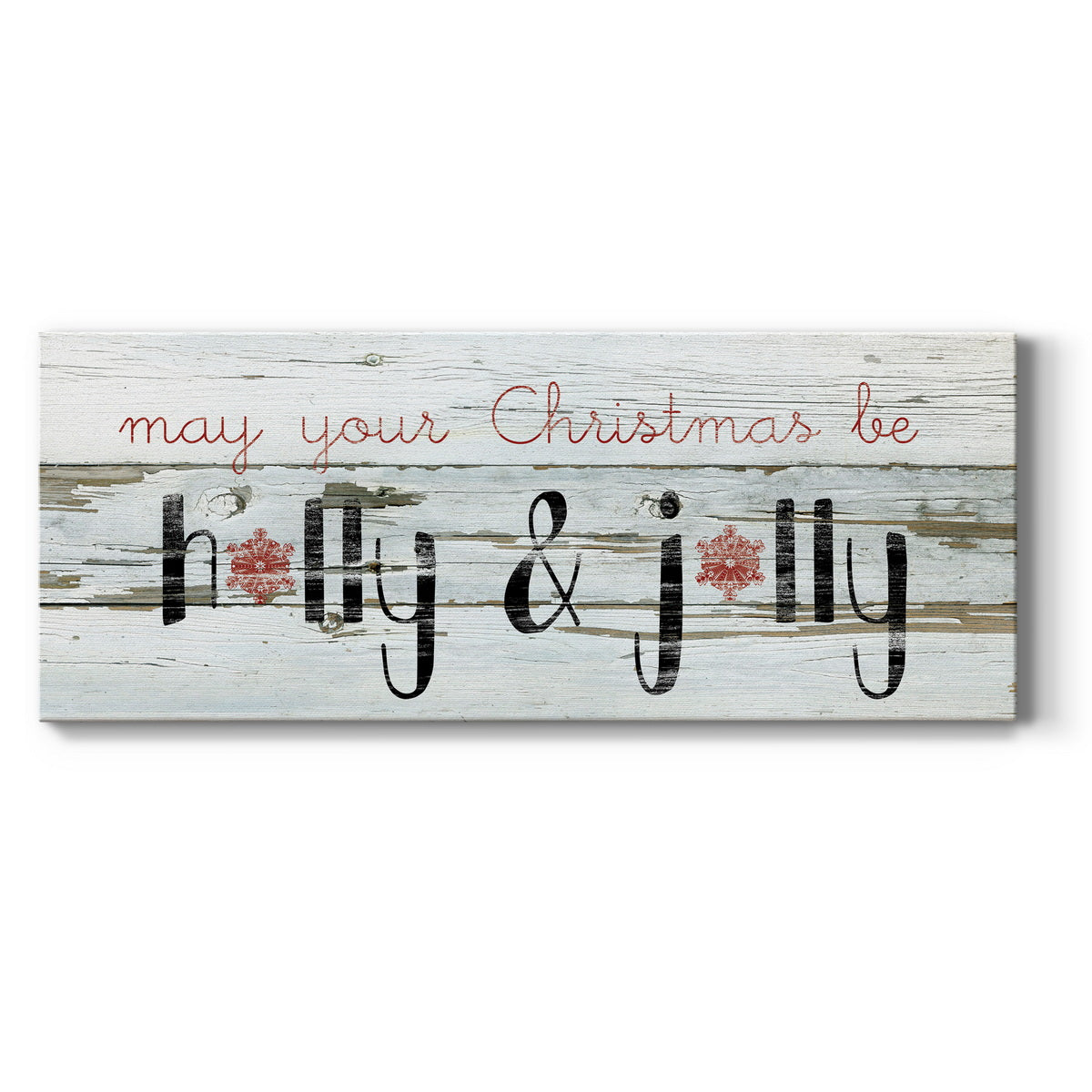 Holly & Jolly Premium Gallery Wrapped Canvas - Ready to Hang