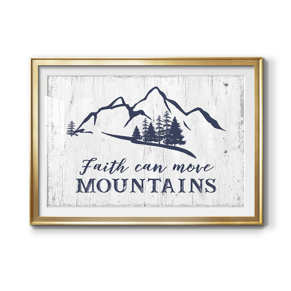 Move Mountains - Modern Framed Art Print