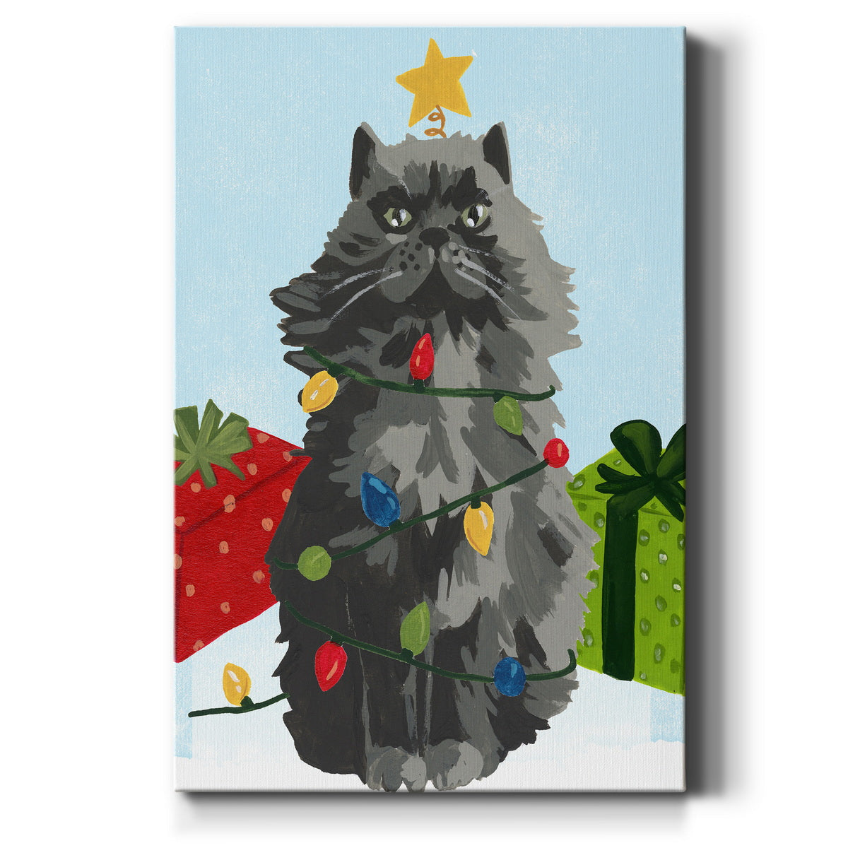 Meowy Hissmas I - Canvas Art Print