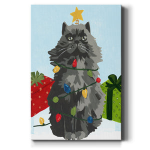 Meowy Hissmas I Premium Gallery Wrapped Canvas - Ready to Hang