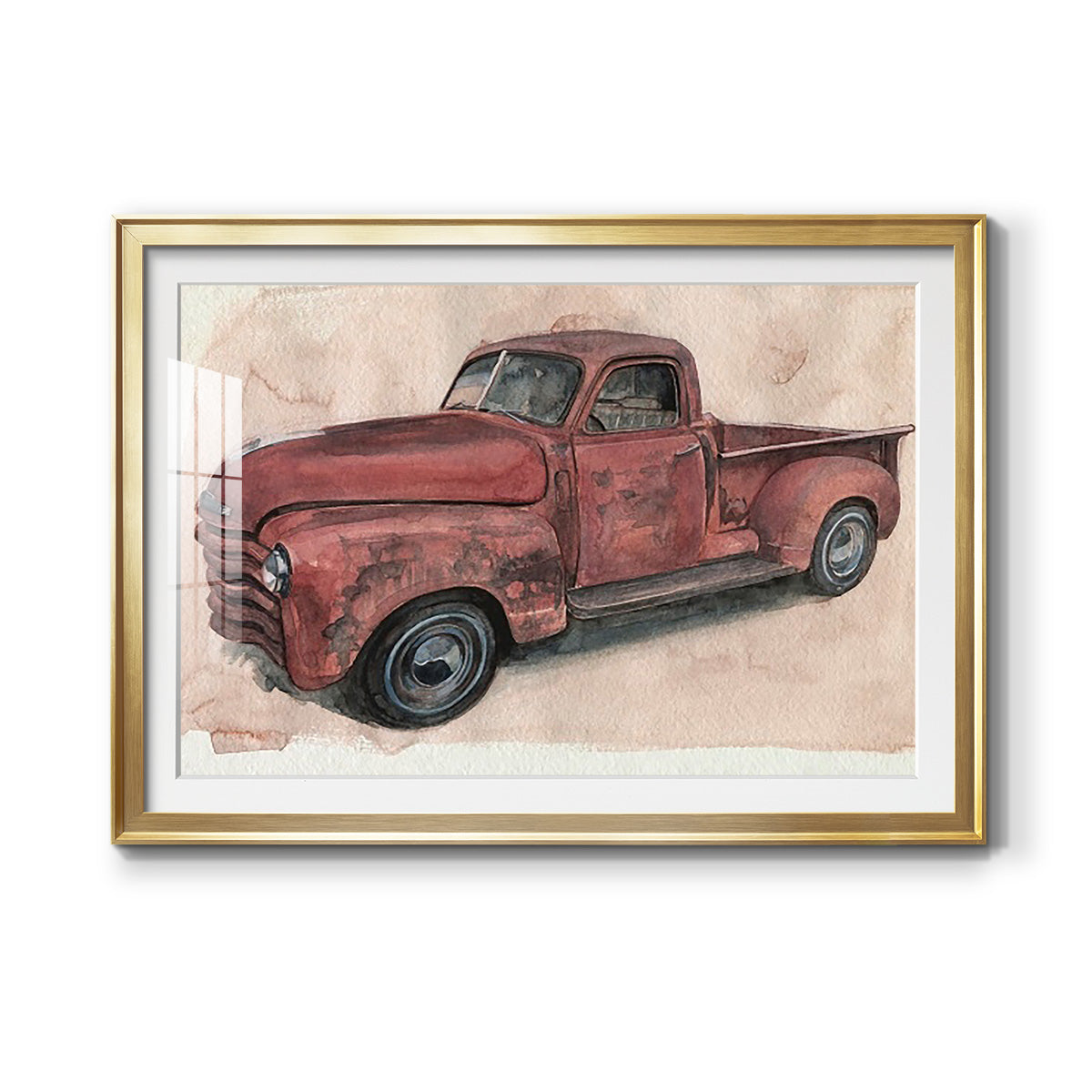 Antique Pickup I - Modern Framed Art Print