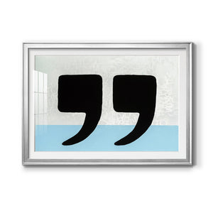 He Said She Said - Modern Framed Art Print