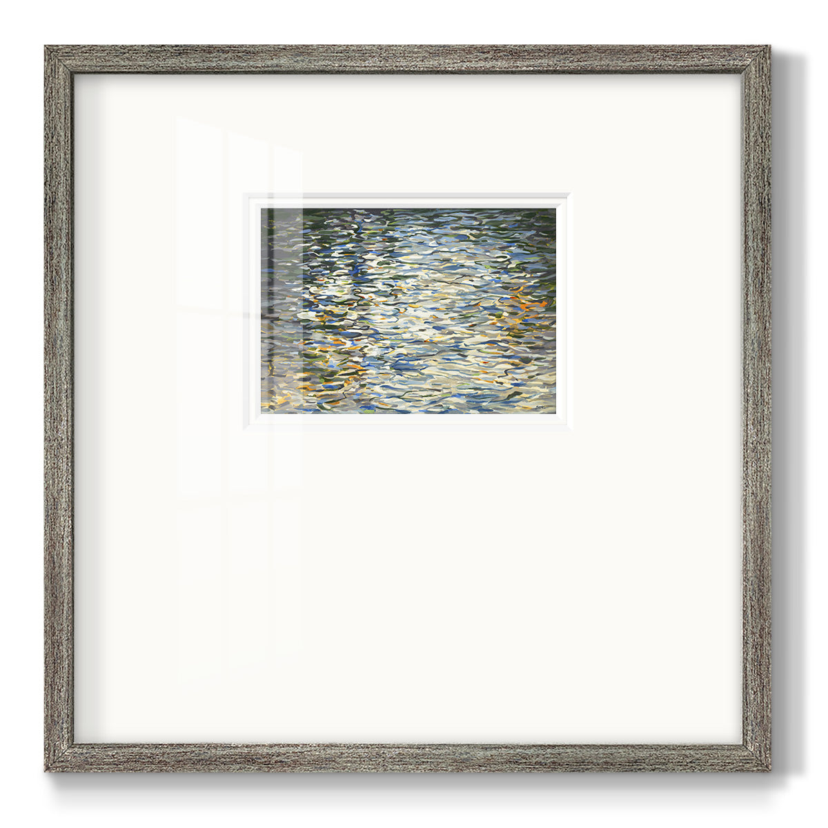 Water Reflections Premium Framed Print Double Matboard