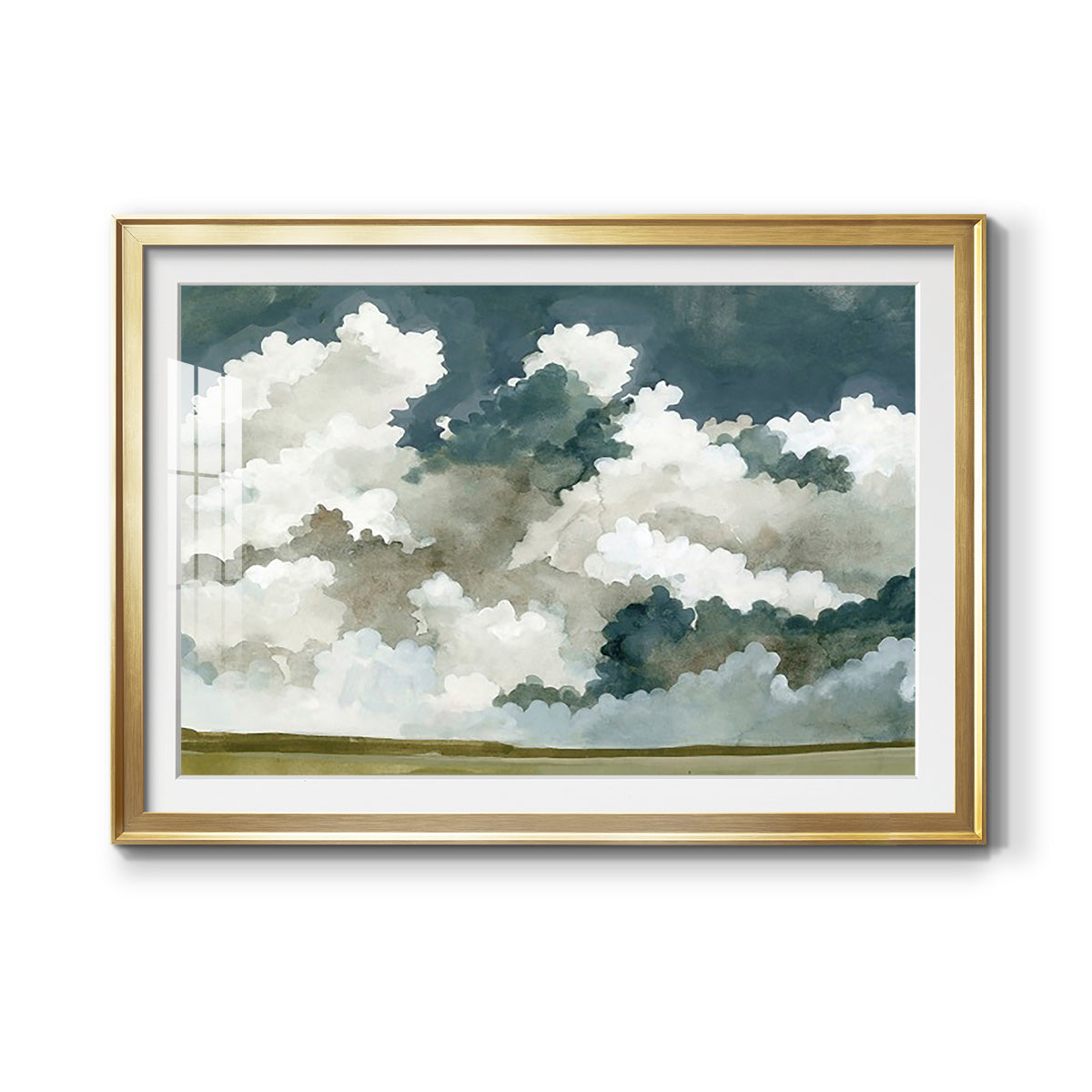 Vast Neutral Sky III - Modern Framed Art Print