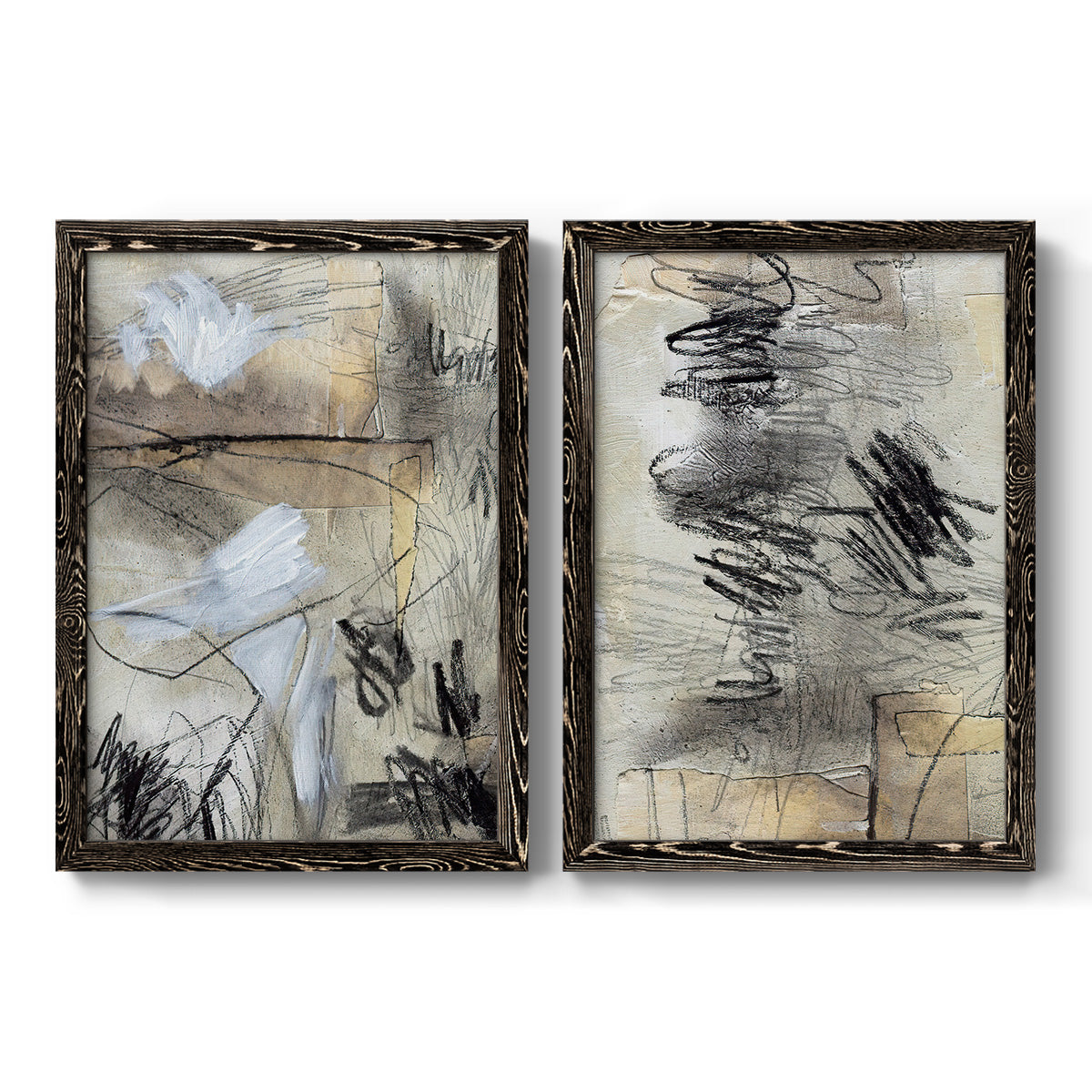 Masked Notes I - Premium Framed Canvas 2 Piece Set - Ready to Hang