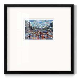 Red Traffic Premium Framed Print Double Matboard