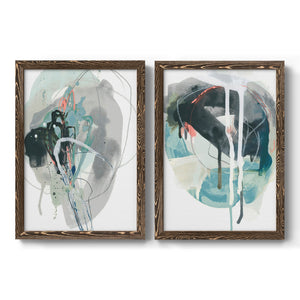Stone Aperture I - Barnwood Framed Canvas Set