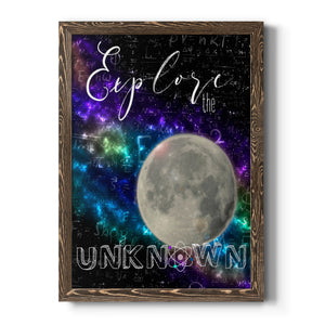 Explore - Premium Canvas Framed in Barnwood - Ready to Hang