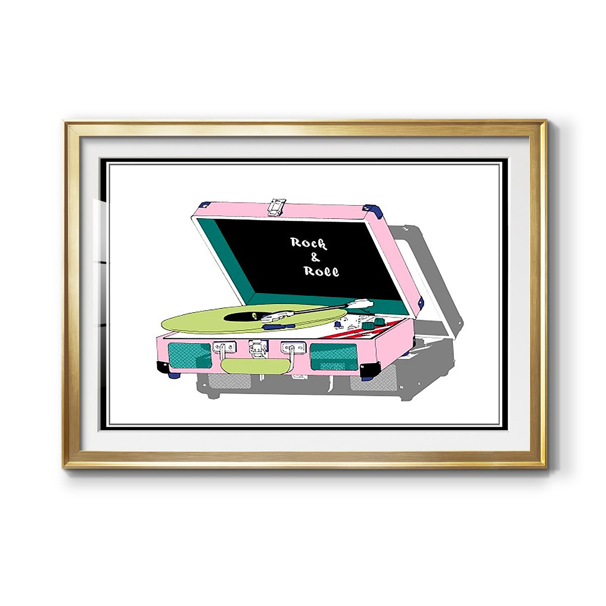 Record Shop I - Modern Framed Art Print