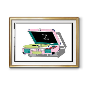 Record Shop I - Modern Framed Art Print