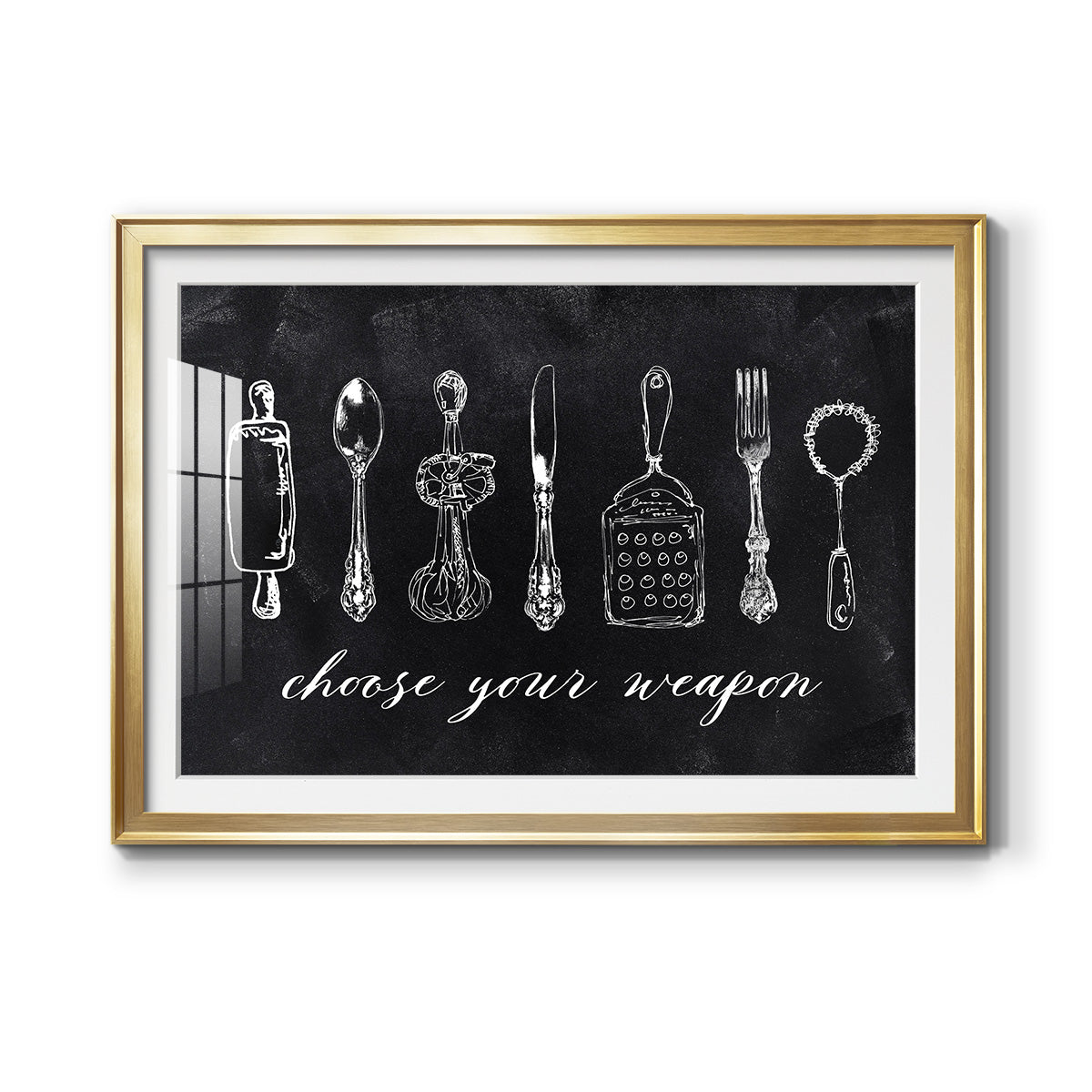 Choose Your Weapon - Modern Framed Art Print