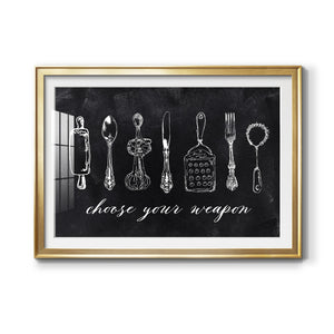 Choose Your Weapon - Modern Framed Art Print