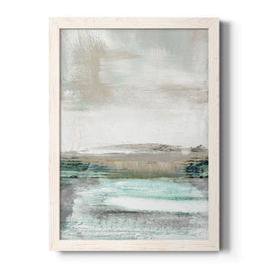 Summer Teal I - Premium Canvas Framed in Barnwood - Ready to Hang