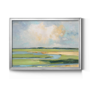 Pastel Horizon II - Modern Framed Canvas Print