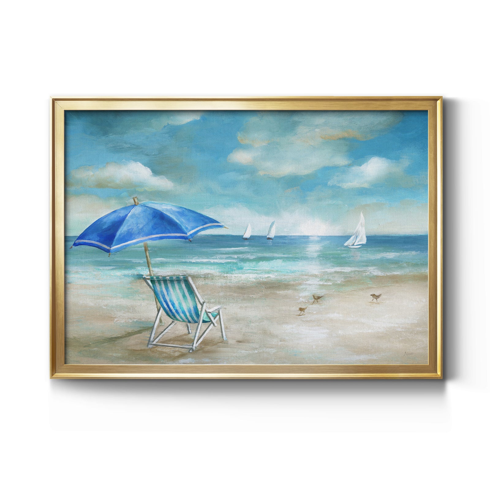 Serene Morning - Modern Framed Canvas Print