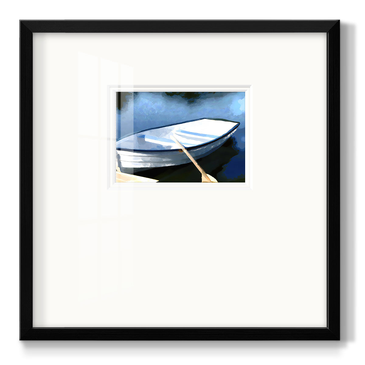 Colorful Rowboat III Premium Framed Print Double Matboard