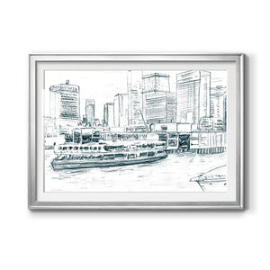Ferryboats IV - Modern Framed Art Print