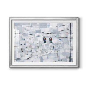 Stop on White - Modern Framed Art Print