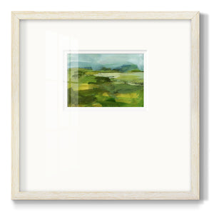 Emerald View IV Premium Framed Print Double Matboard