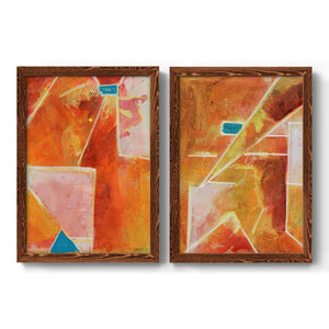Primary Connection V - Barnwood Framed Canvas Set