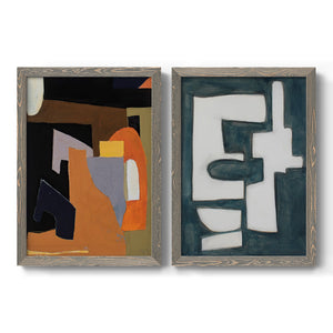 The Olive Press Rooom - Barnwood Framed Canvas Set