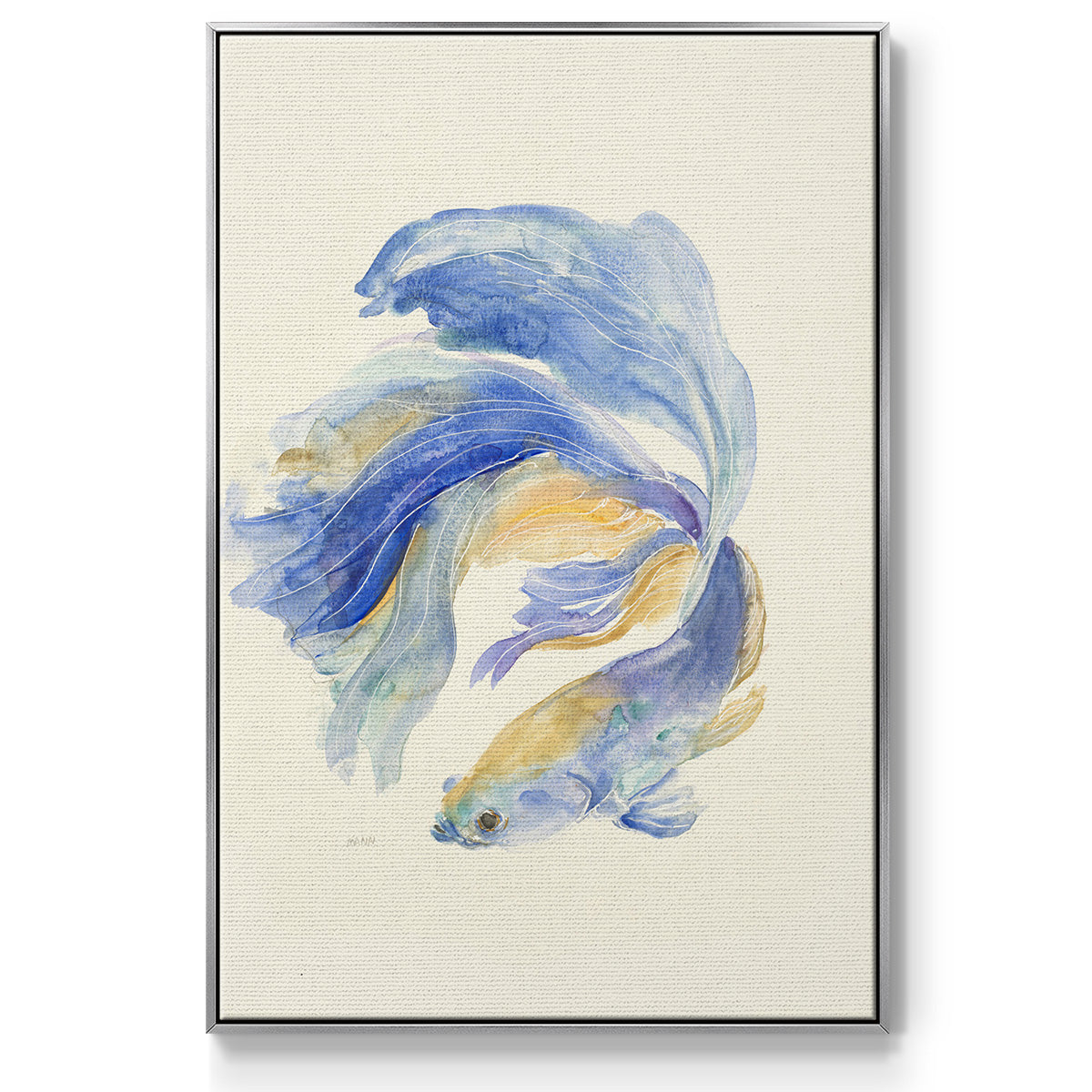 Betta II - Framed Premium Gallery Wrapped Canvas L Frame - Ready to Hang