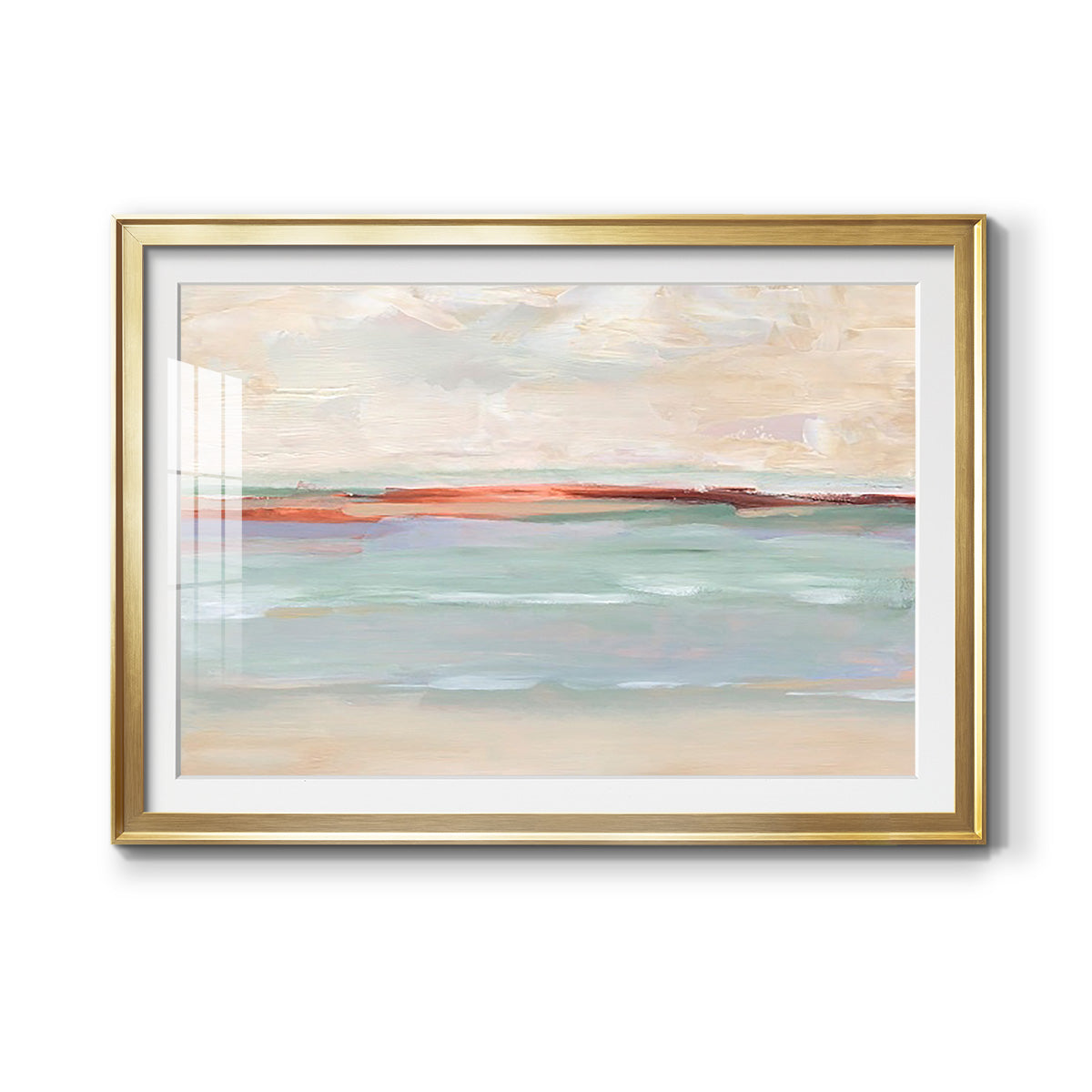 Sienna Horizon I - Modern Framed Art Print