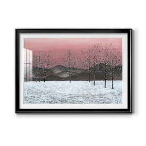 Sunset Snowfall II Premium Framed Print - Ready to Hang