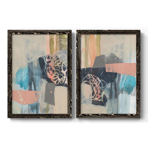 Reductive I - Barnwood Framed Canvas Set