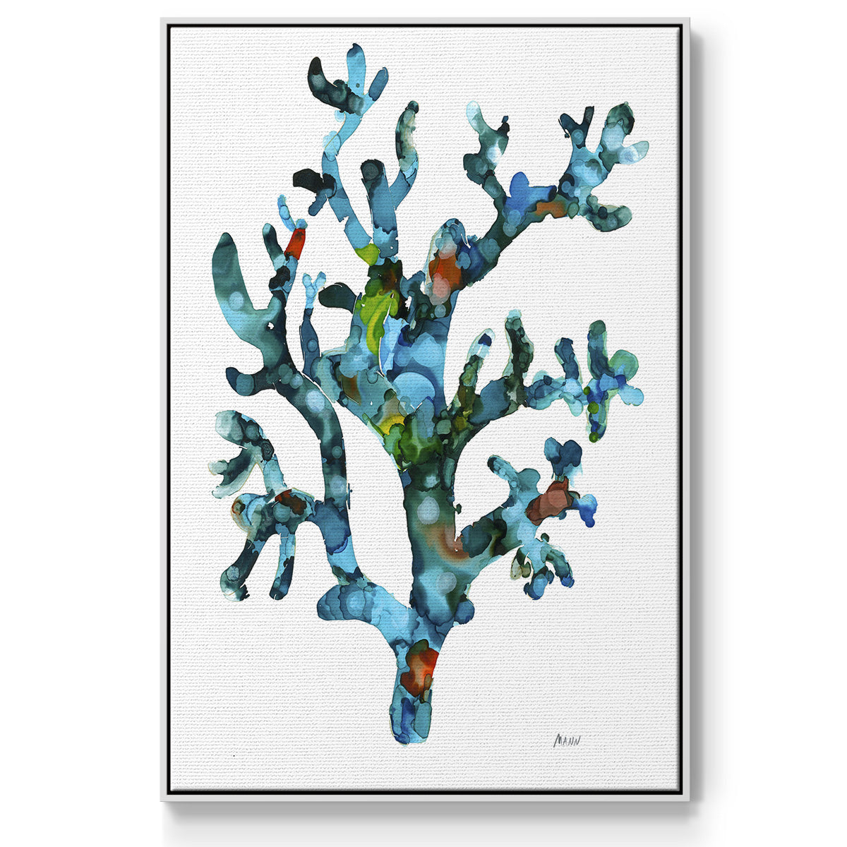 Sea Coral I - Framed Premium Gallery Wrapped Canvas L Frame - Ready to Hang
