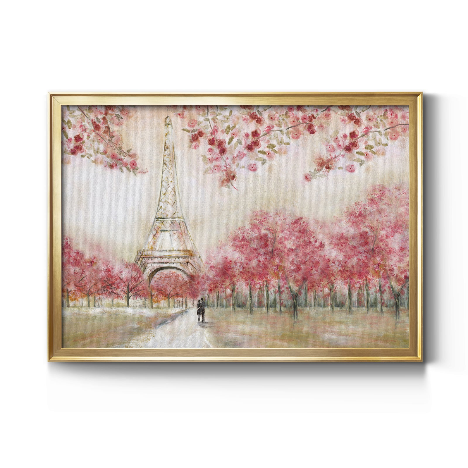 Spring In Paris - Modern Framed Canvas Print