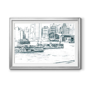 Ferryboats I - Modern Framed Art Print