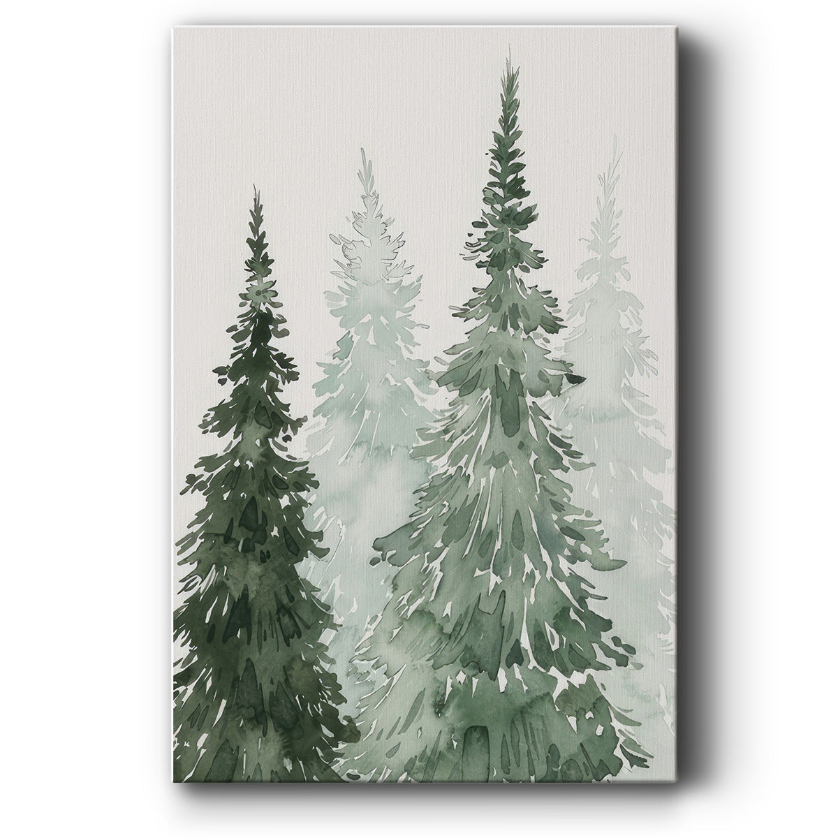 Winter Washed Coppice II - Canvas Art Print