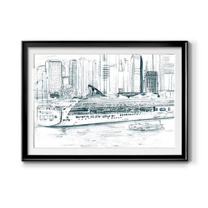 Ferryboats II - Modern Framed Art Print