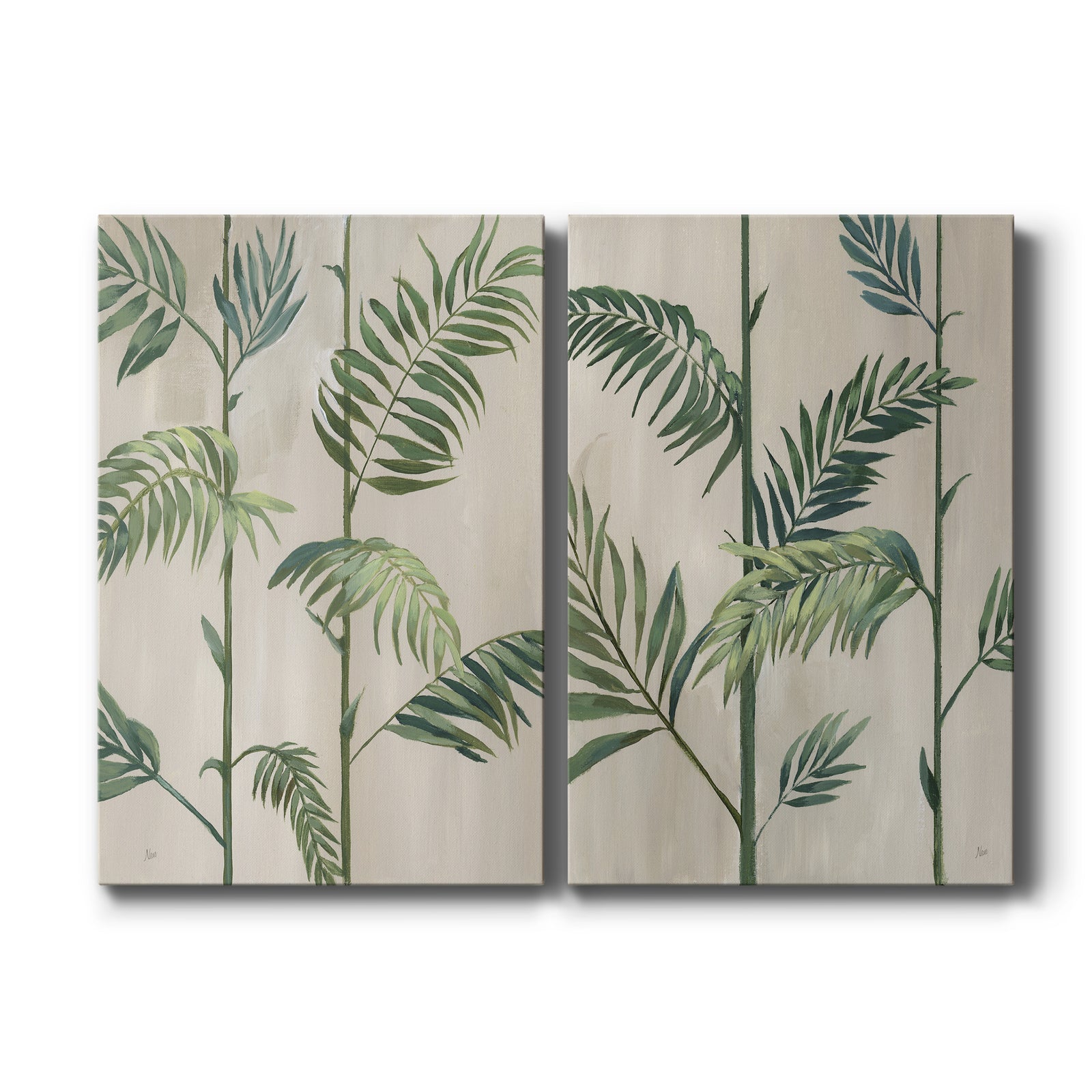 Modern Fronds II - Canvas Art Set