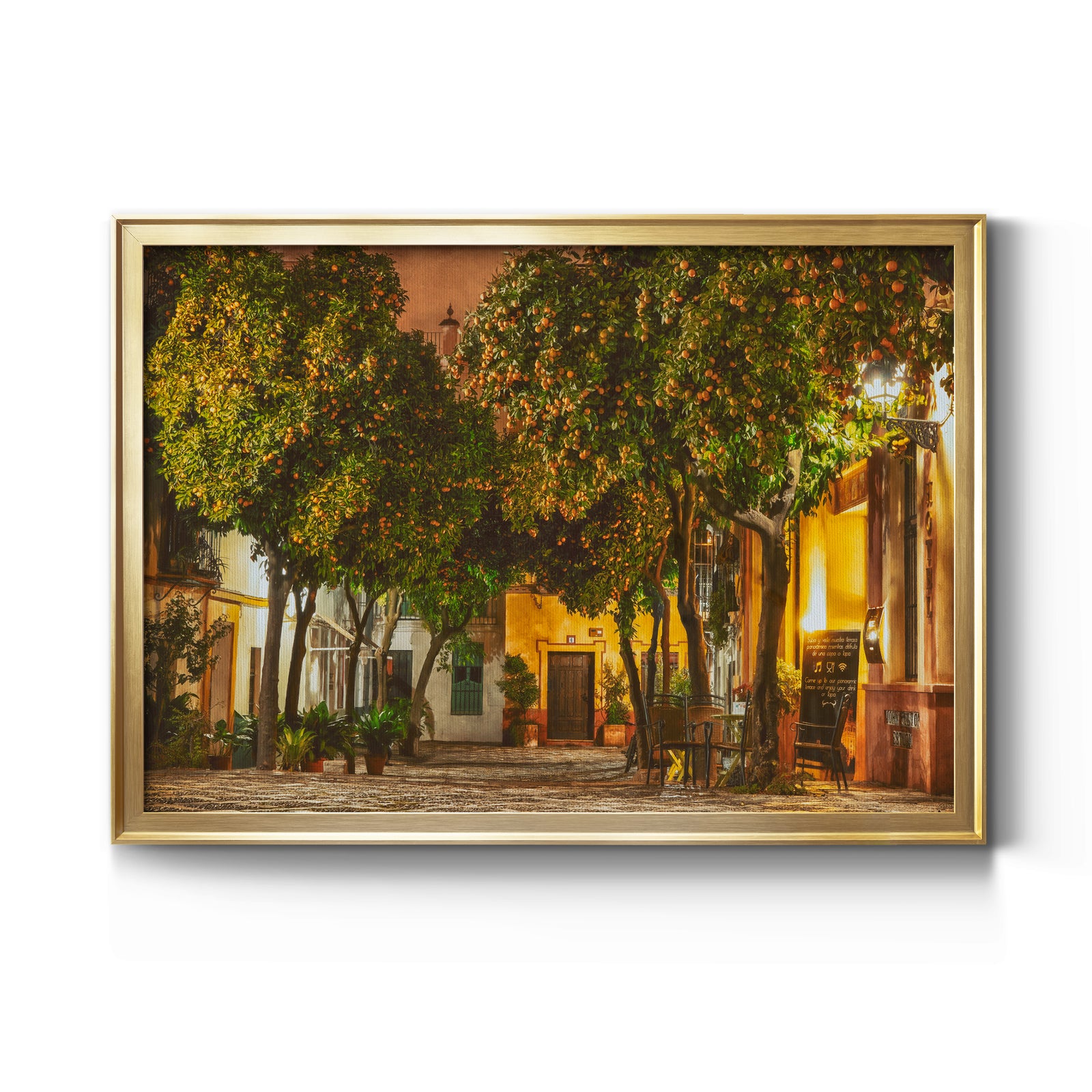 Night in Sevilla - Modern Framed Canvas Print