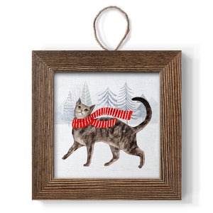 Christmas Cats & Dogs I, Handmade Ornament