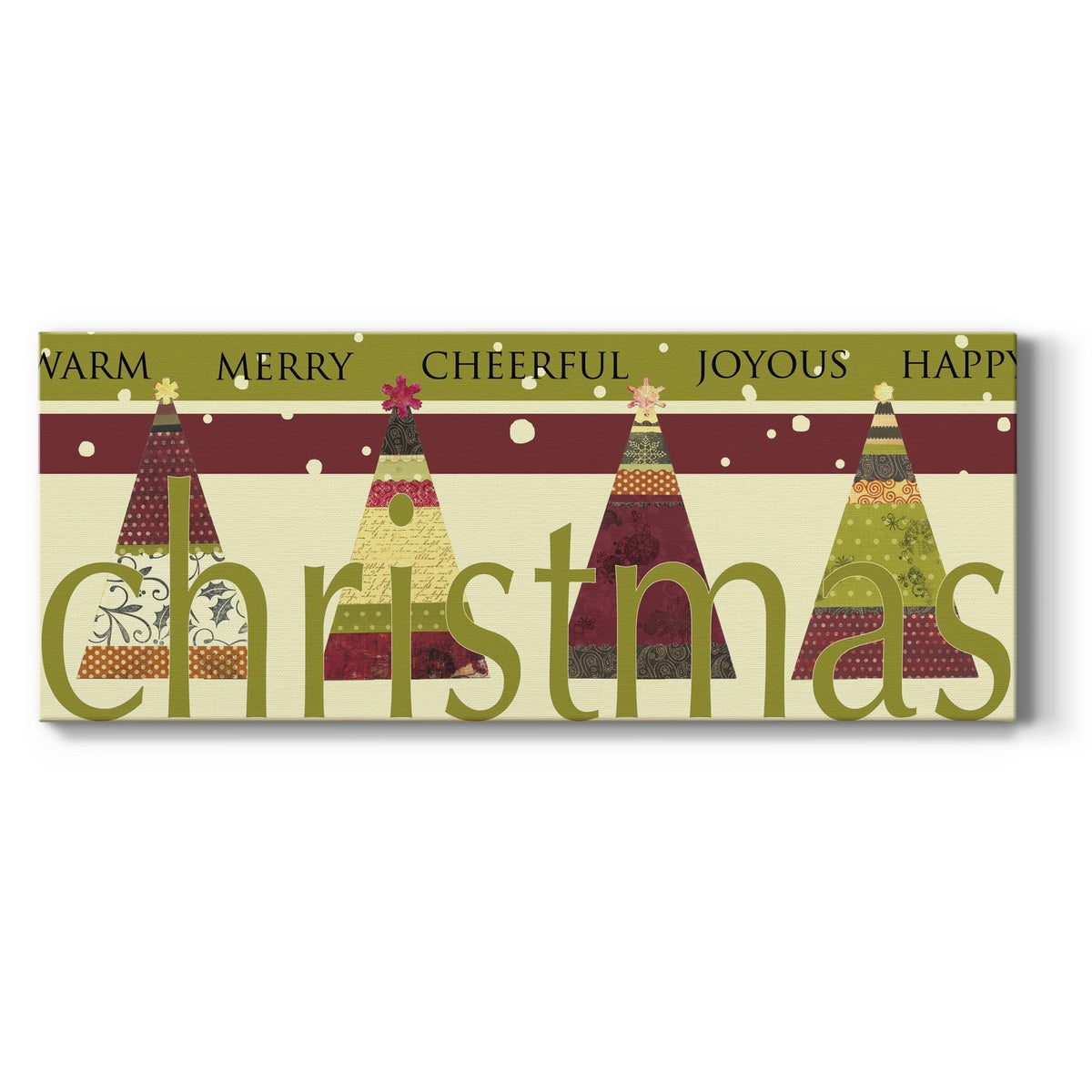HAPPY,MERRY,JOYOUS - Canvas Art Print