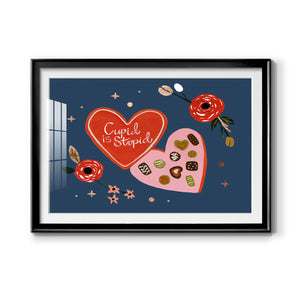 Happy Galentine II - Modern Framed Art Print