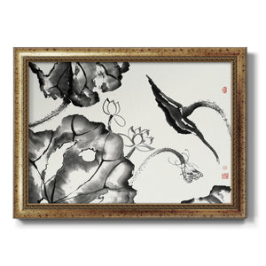 Lotus Study II Premium Framed Canvas- Ready to Hang