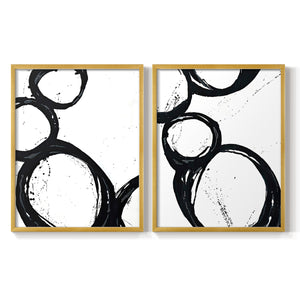 Colorful geometric landscape artwork depicting a coastal view with blue waters and green hills during daytime