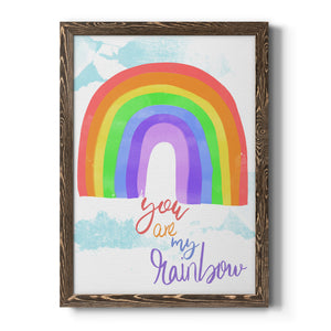 You Are My Rainbow - Premium Canvas Framed in Barnwood - Ready to Hang