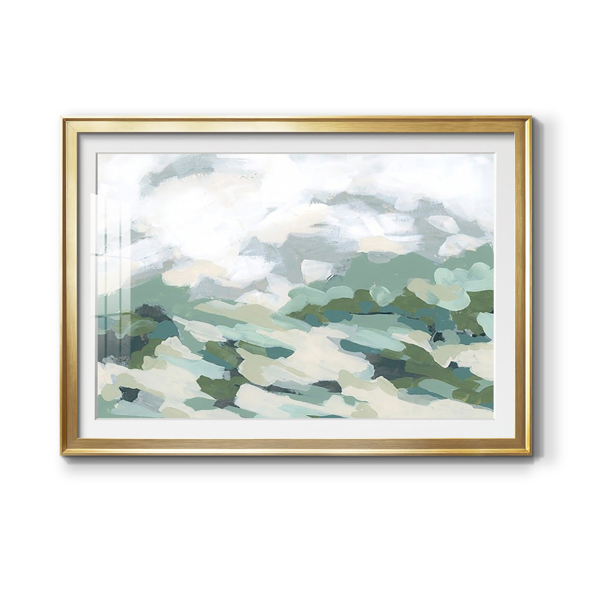 Verdant Hillside I - Modern Framed Art Print